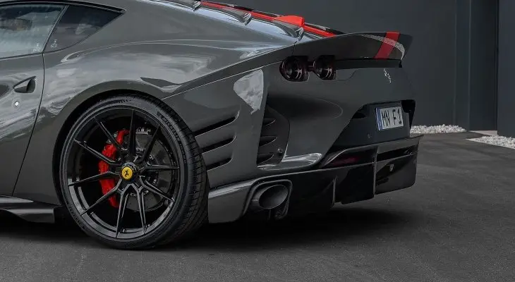 POWER OPTIMIZED EXHAUST SYSTEM WITH FLAP-REGULATION, WITH BLACK EXHAUST-TIPS