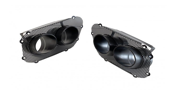NOVITEC TAILPIPES (SET OF 2) WITH NEW MESH-INSERT - Image 2